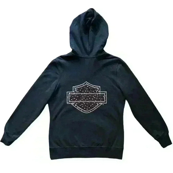 Harley Davidson Motorcycles Y2K Red Sequin Jacket - Picture 3 of 12